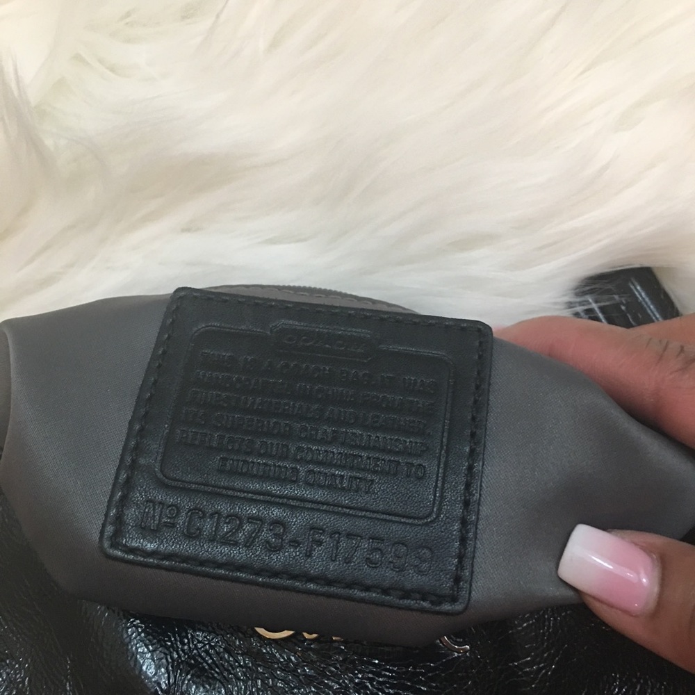 Black Coach Handbag - Picture 8 of 10